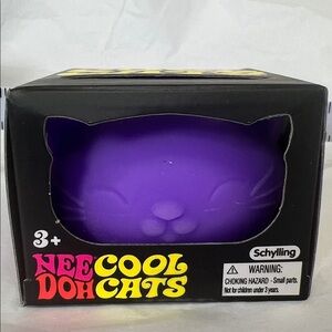 NeeDoh Cool Cats Purple Cat Squishy Toy NEW by Schylling